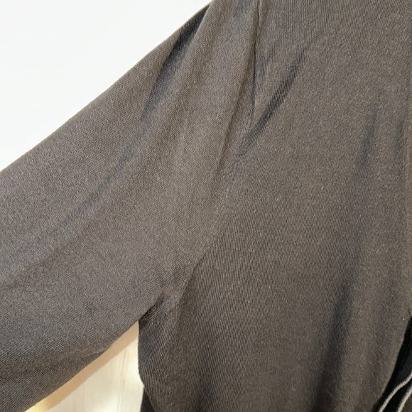 Joe Joseph Abboud Navy Long Sleeve Single Knit Cardigan Sweater Preppy Academia - Picture 5 of 7